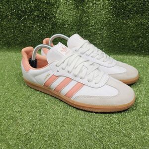 Adidas Samba OG White Wonder Clay Gum IG5932 Athletic Casual Sneakers Womens 10